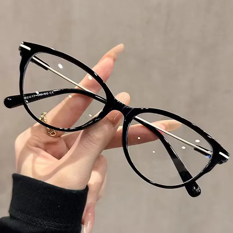 Ultralight Hd Cat-eye Reading Glasses For Women's Anti-blue Light Fashion Young Middle-aged And Elderly Goggles JH5007