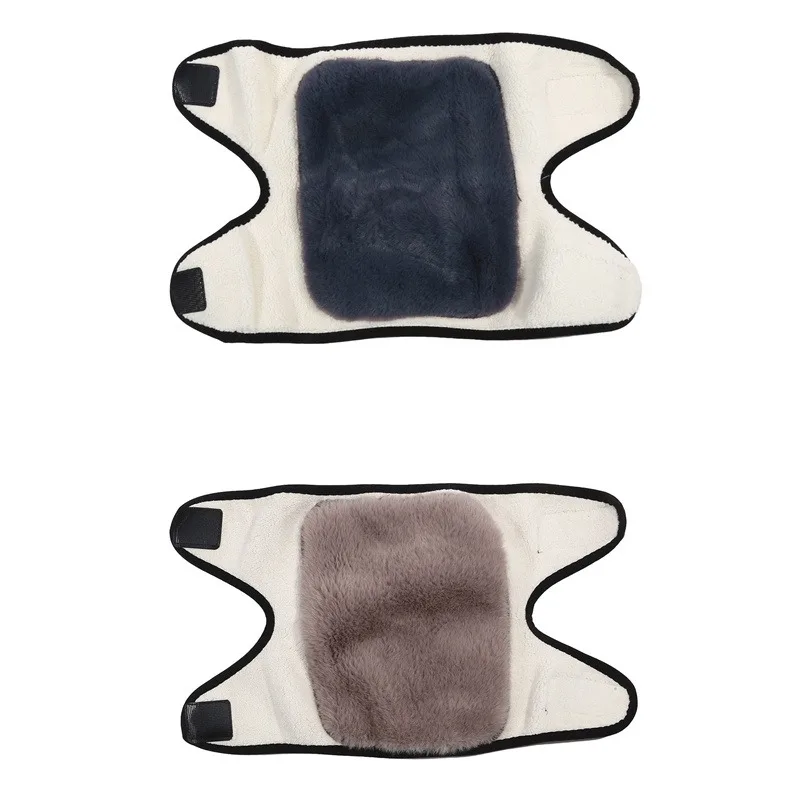 

Faux Rabbit Fur Knee Pads Warm Knee Support Cold Resistance Leg Warmer Comfort Knee Protector For Elder Men Joint Care In Cold