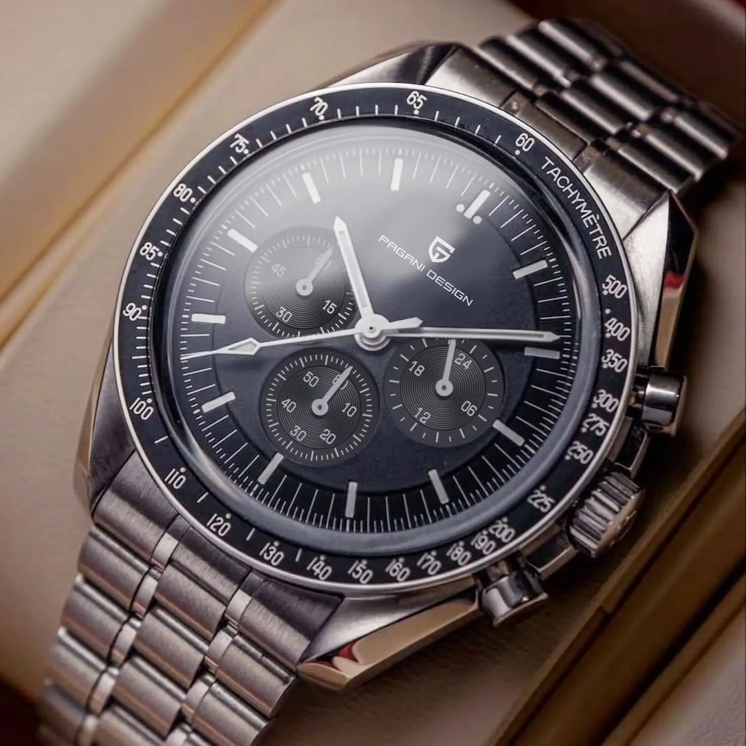 

2026 PAGANI DESIGN Classic Luxury Quartz Watch For Men Automatic Date Speed Sport Chronograph AR Sapphire crystal Wristwatch Men