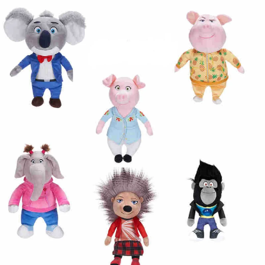 

Новые 12-дюймовые плюшевые игрушки SING 2 JOHNNY ROSITA MEENA BU STER, аниме, милые мягкие игровые периферийные фигурки, куклы, игрушки, подарки на заказ