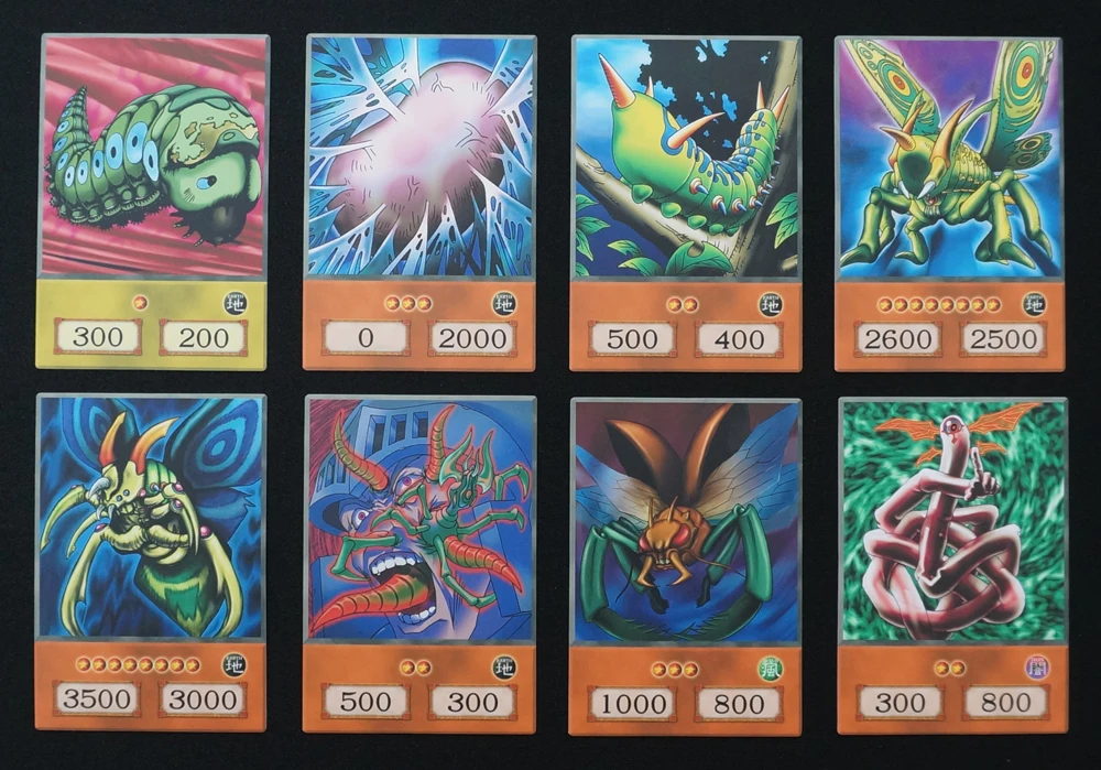 48pcs/set Weevil Underwood Anime Style Deck Yugioh DM Classic Villain Insector Haga Great Moth Insect Theme Cards YGO Orica