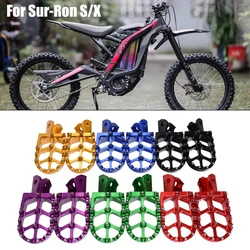 Motorcycle CNC Footpegs Bracket Pedals Foot Pegs For Sur-Ron Sur Ron Surron Light Bee S & Light Bee X Electric Motocross Bike