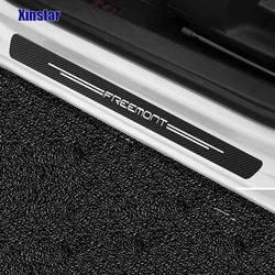 4Pcs Carbon Fiber Car Door Protection Sticker For Fiat Freemont Auto Accessories