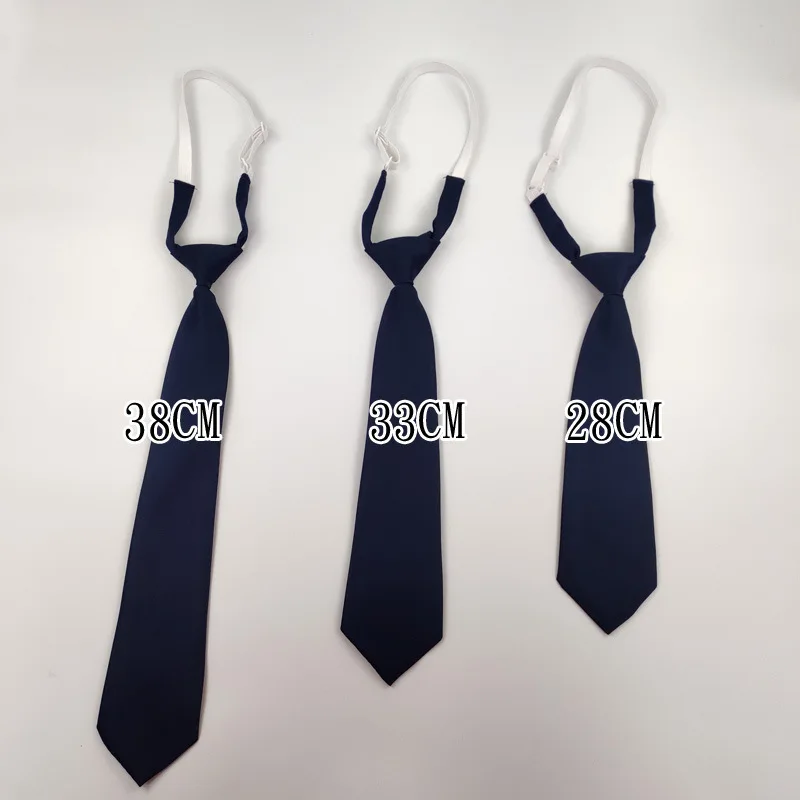 Tie Solid Satin Matte Navy Small Tie Bow Women's Necktie Set Uniforms School Uniform Decoration Accessories