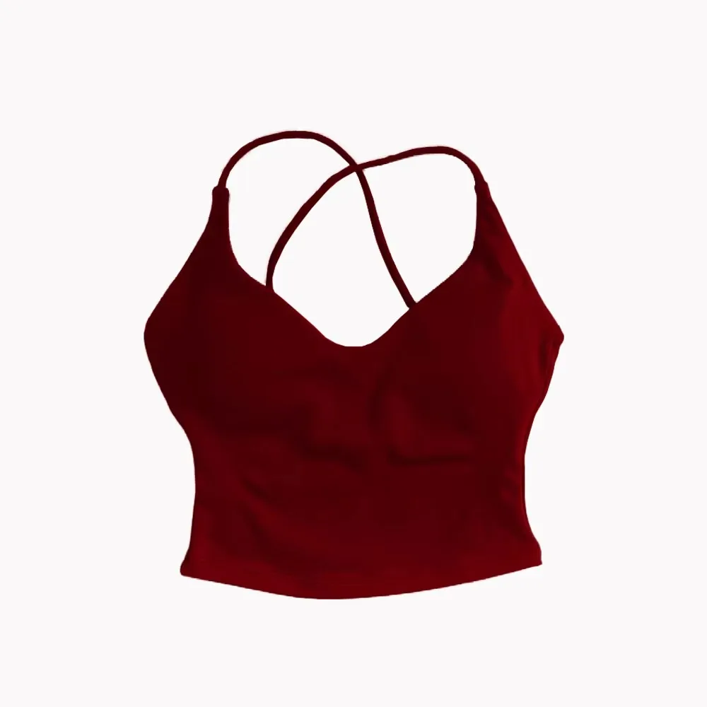 High-Elasticity Quick-Dry Yoga Vest, Dynamic Twist Back Top, Gym Clothing, 2-In-1 Women's Fitness Vest, Back Cross Vest view 6