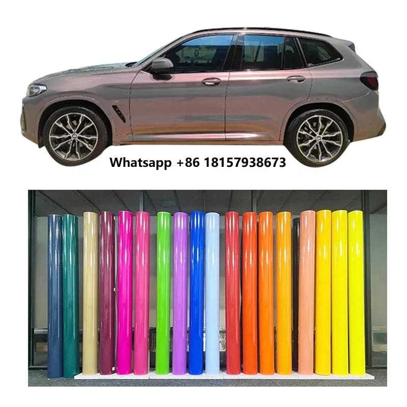 

Galaxy Gray PET Gloss 1.52*18M/Roll Car Wrap Vinyl Film Anti-Scratch Auto Full Body Decoration Sticker Air Bubble Car Films