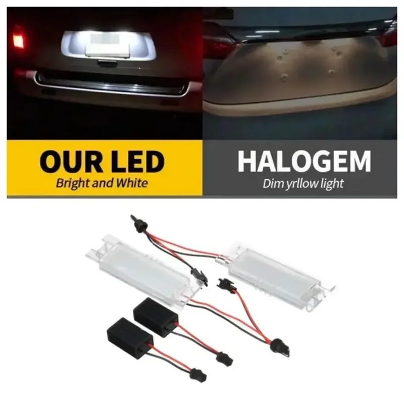 For Chevrolet Malibu 2013-2015 Camaro 2014-2020 Volt 2011-2017 2018 2019 2PCS No Error LED LicenseNumber Plate Lights Lamps