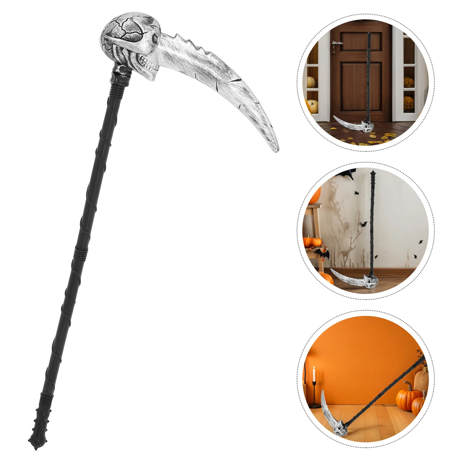 Реалистичная коса, реквизит для костюма на Хэллоуин, косплей, вечеринка, сценический декор, имитация пластикового реквизита, аксессуары для Хэллоуина