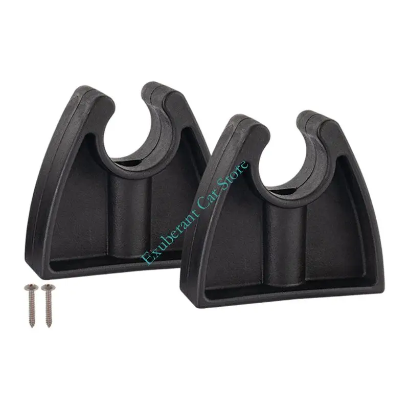 

H3CE 2Pcs Plastic Marine Clips Resistant to Saltwater Sunlight Hold 3/4Inches Poles for Engine Room Mounting