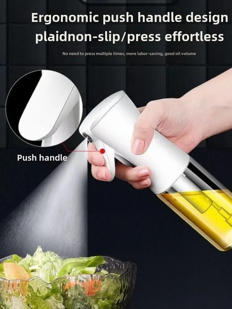 Household Use Oil Bottle Kitchen Home Outdoor Portable Spice Shaker Foggy Air Fryer Oil Kettle Things Spray Tools Gadgets Dining