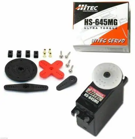 Originale Hitec 645 MG HS645 645 MG HS 645 HS-645 MG sterzo ad alta coppia, Metal Gear Premium Sport Servo 9.6kg 55G