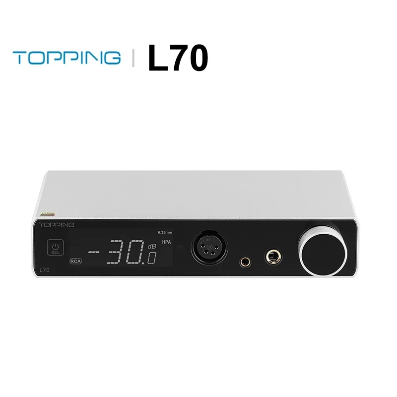 

TOPPING L70 Full Balanced NFCA AMP Headphone Amplifier Preamp Modules NFCA 4Pin-XLR/4.4mm/6.35mm Output Remote Control audirect