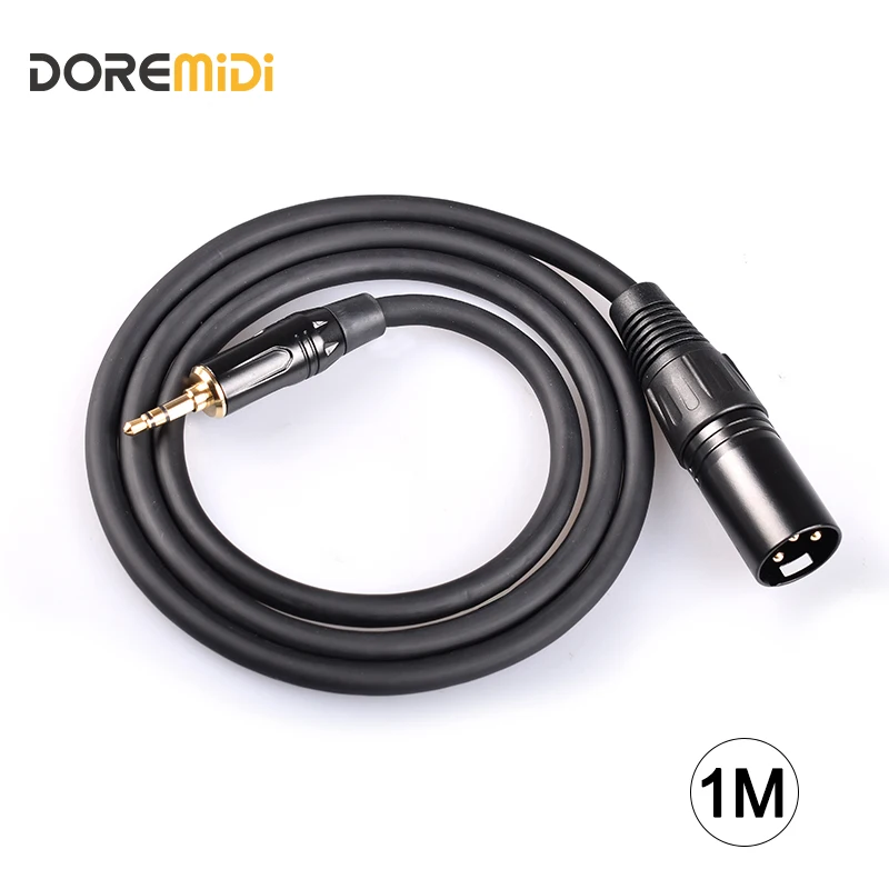 TRS 3.5mm Plug To 3Pin XLR Cable Suitable for DOREMiDi MIDI To LTC (MTC-10)