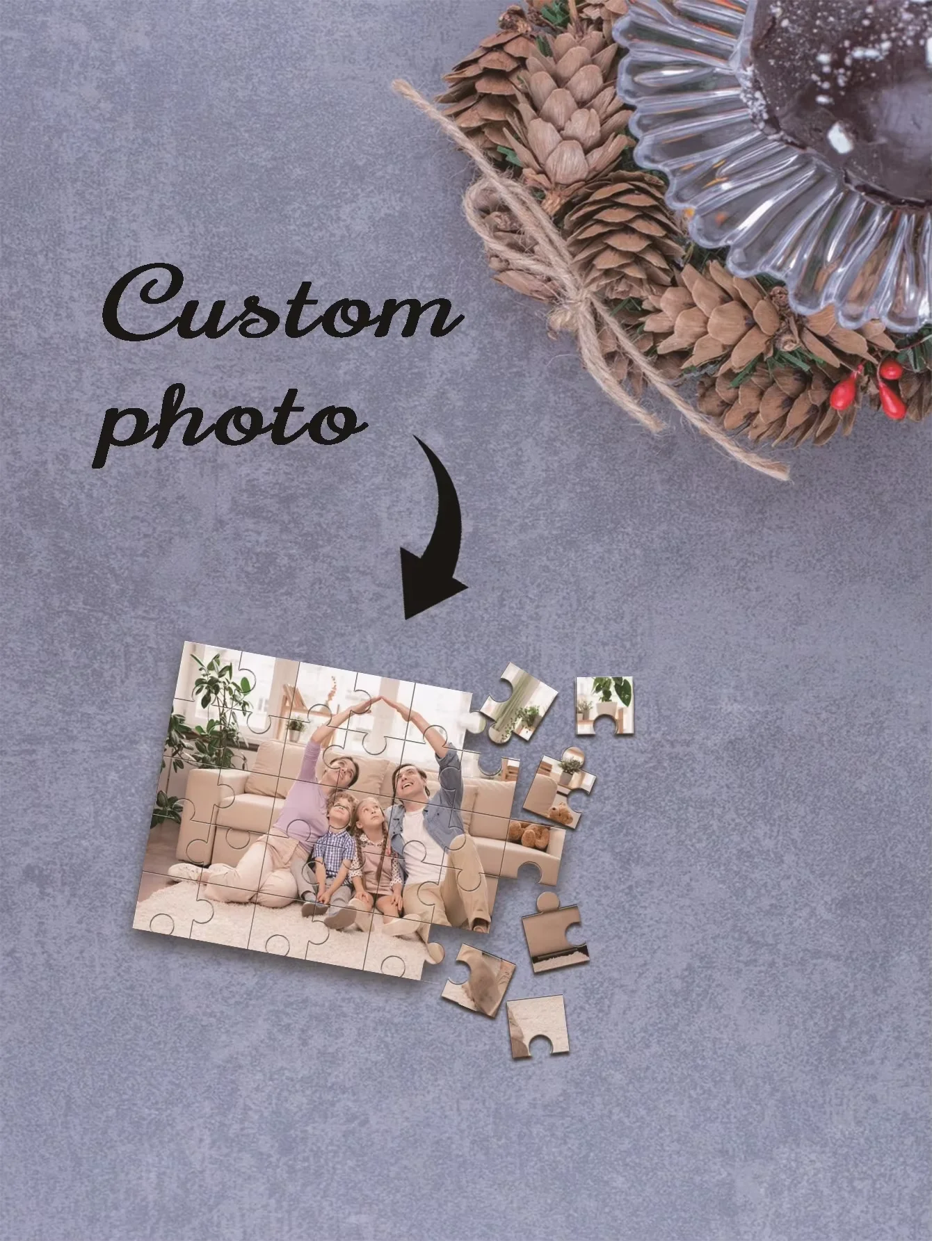 98/300/500/1000 قطعة شخصية مخصصة صور لغز الأسرة هدايا مخصصة لقضاء عطلة حفل زفاف عيد ميلاد عيد الحب Mothe