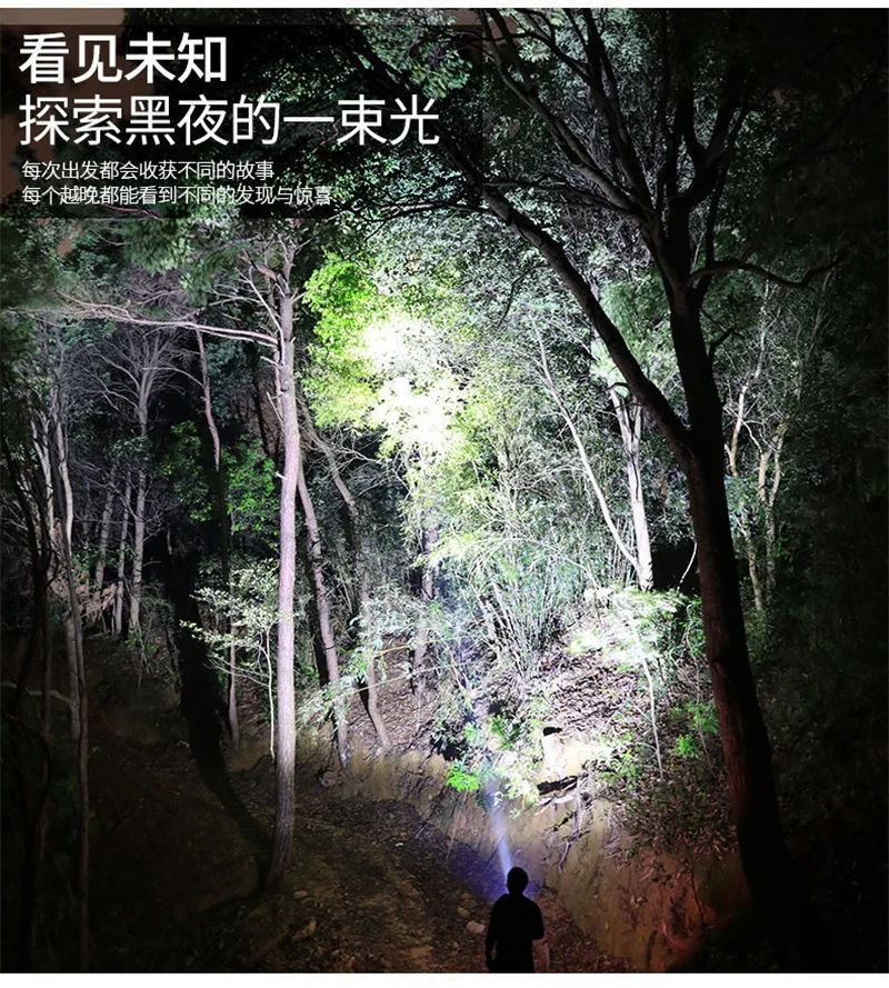 Super Bright Long Range LED Flashlight Tactical Flashlight Outdoor Waterproof Flashlight Camping Lantern Torch ﻿