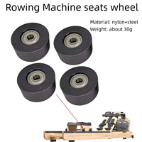 4pc Water Rowing Machine Seats Wheel Seats Cushion Moving Wheel  45x21x8mm For Water Resistance Rowing Machines Accessory