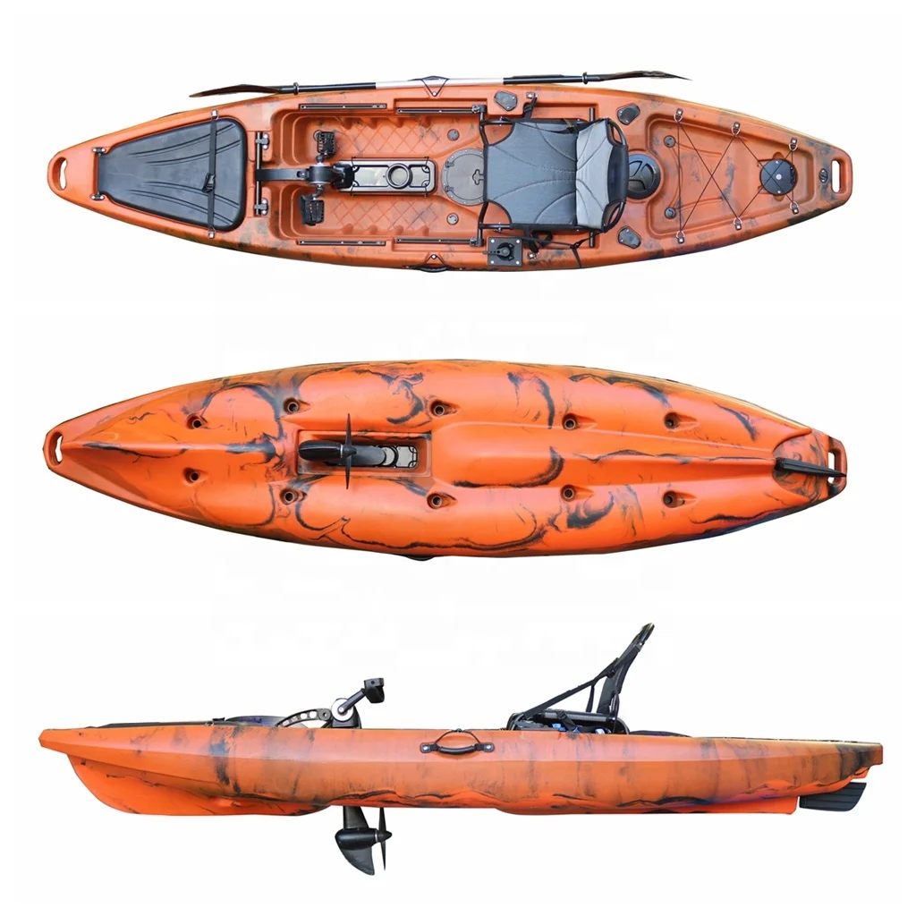 

Vicking 2024 Newly Propeller Pedal Fishing Kayak Lldpe Material Plastic Single Person Sit on Top Kayak with Stadium Seat