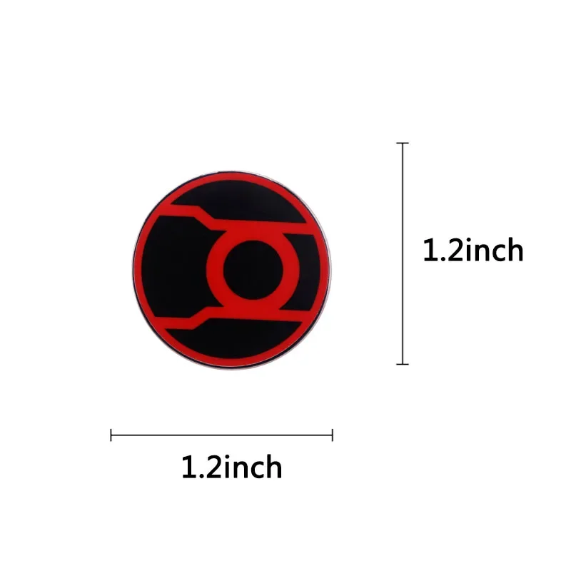 Red Lantern Corps enamel pin power rings logo button Comics Jewelry Accessories