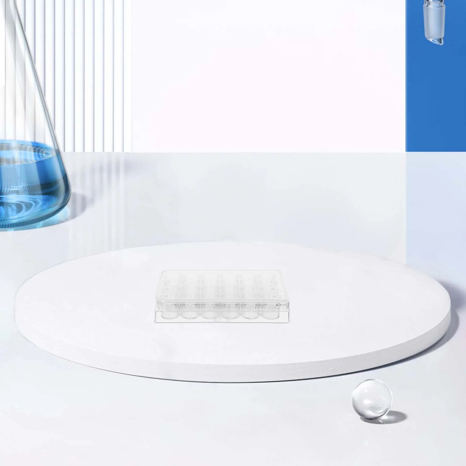 2pcs Cell Culture Trays 24-hole Reaction Plates for Lab Analysis Experiments laboratory cell culture plate