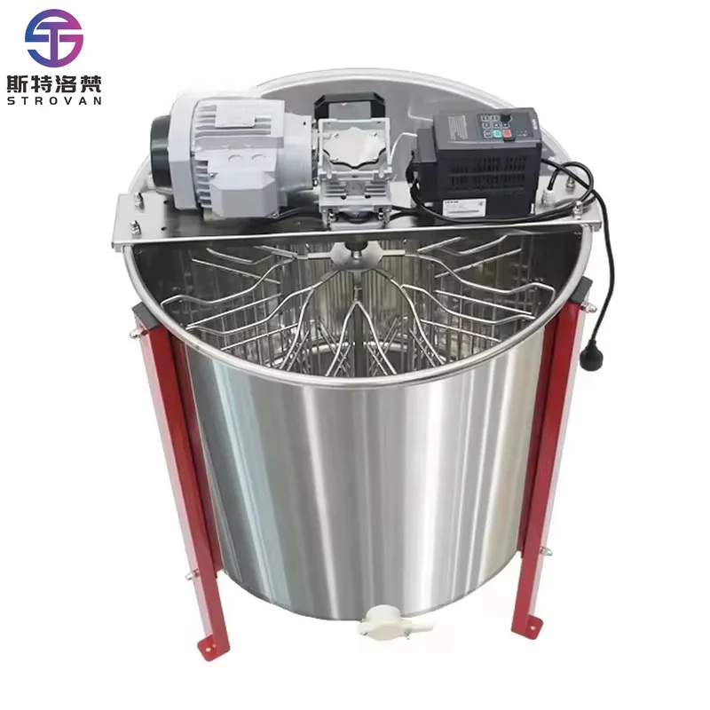 8-frame automatic electric horizontal honey extractor, stainless steel motor, centrifuge, honey rotary separator