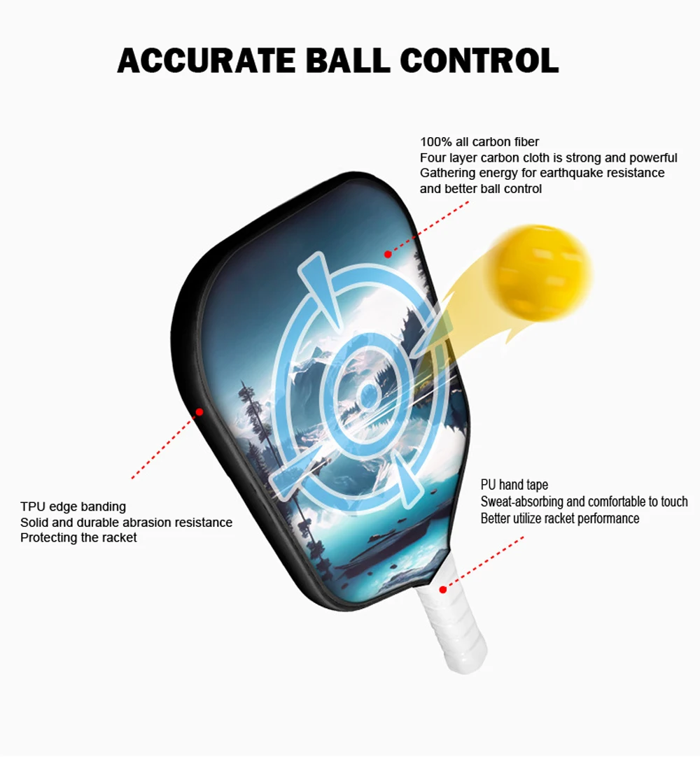 مضرب محترف من ألياف الكربون ، متعدد الأغراض ، تنس الشاطئ ، الهجوم ، التدريب ، الشحن المجاني