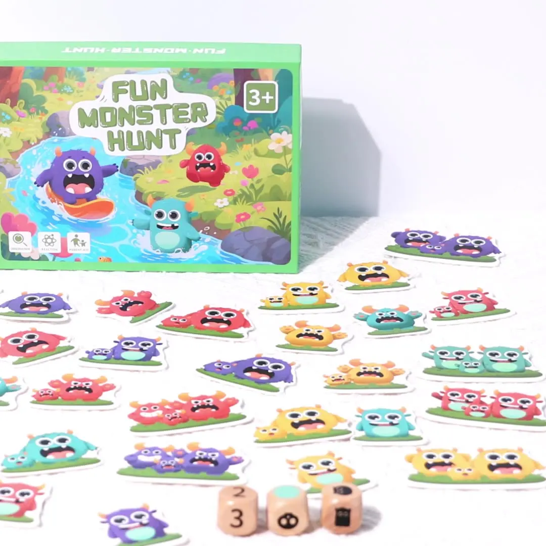 Monster Capture Board Game for Kids – Interactive Educational Toy for Parent-Child Bonding, Fun Brain-Boosting & Anti-Stress