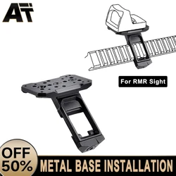 Tactical Metal SI 45 ° Offset Mounted Optical Base T01/T02 Red Dot Holographic Sight Bracket R Installa 20mm Rail Accessory