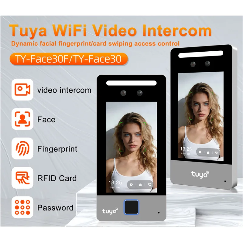 Picture 3: AI Face Recognition Attendance Machine Multilingual Access Control System Wifi Video Intercom OEM/ODM LCD Display
