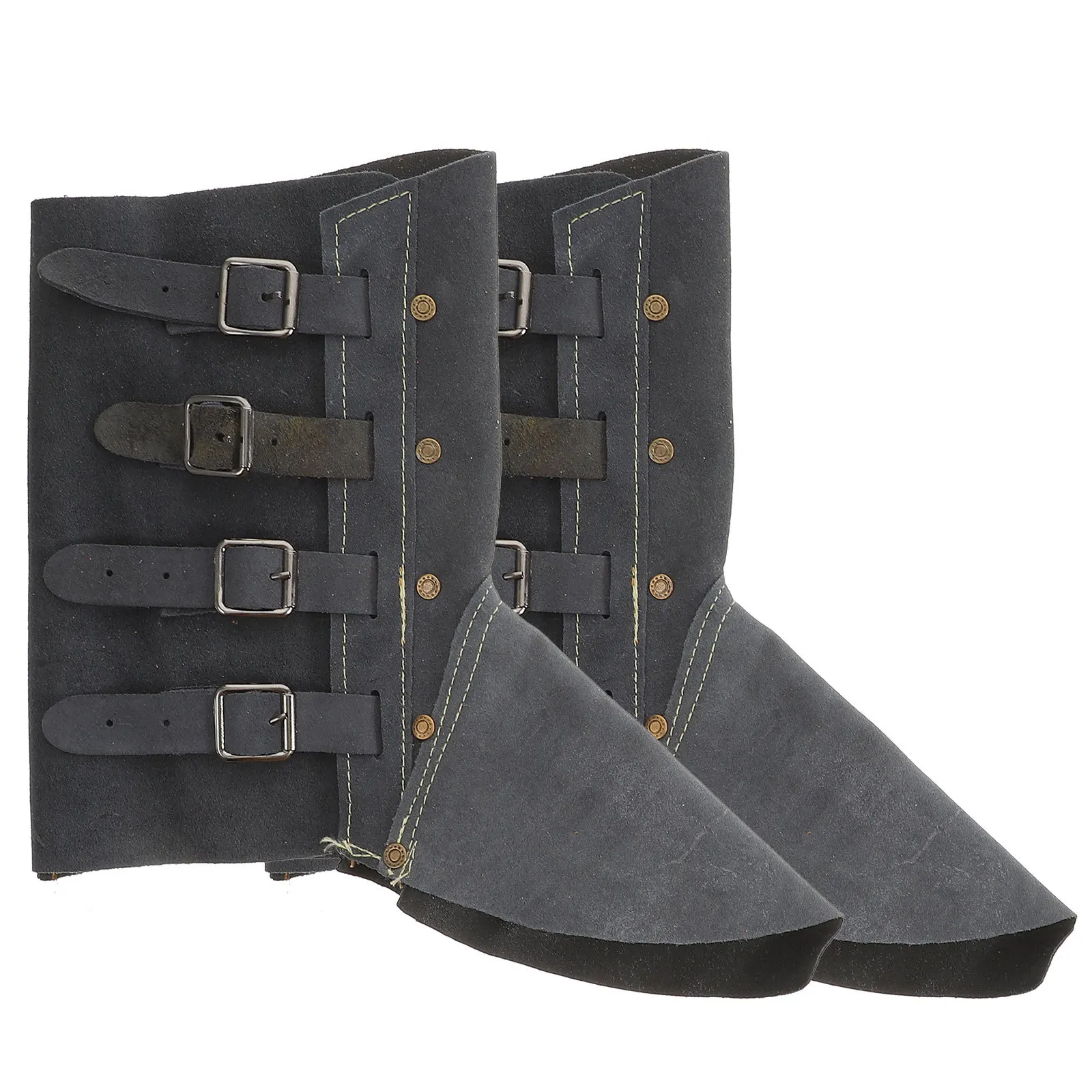 

1pc Welding Foot Cover Flame Retardant Heat Insulating Protective Gear Dark Blue Lightweight Durable Welder Safety Accessory