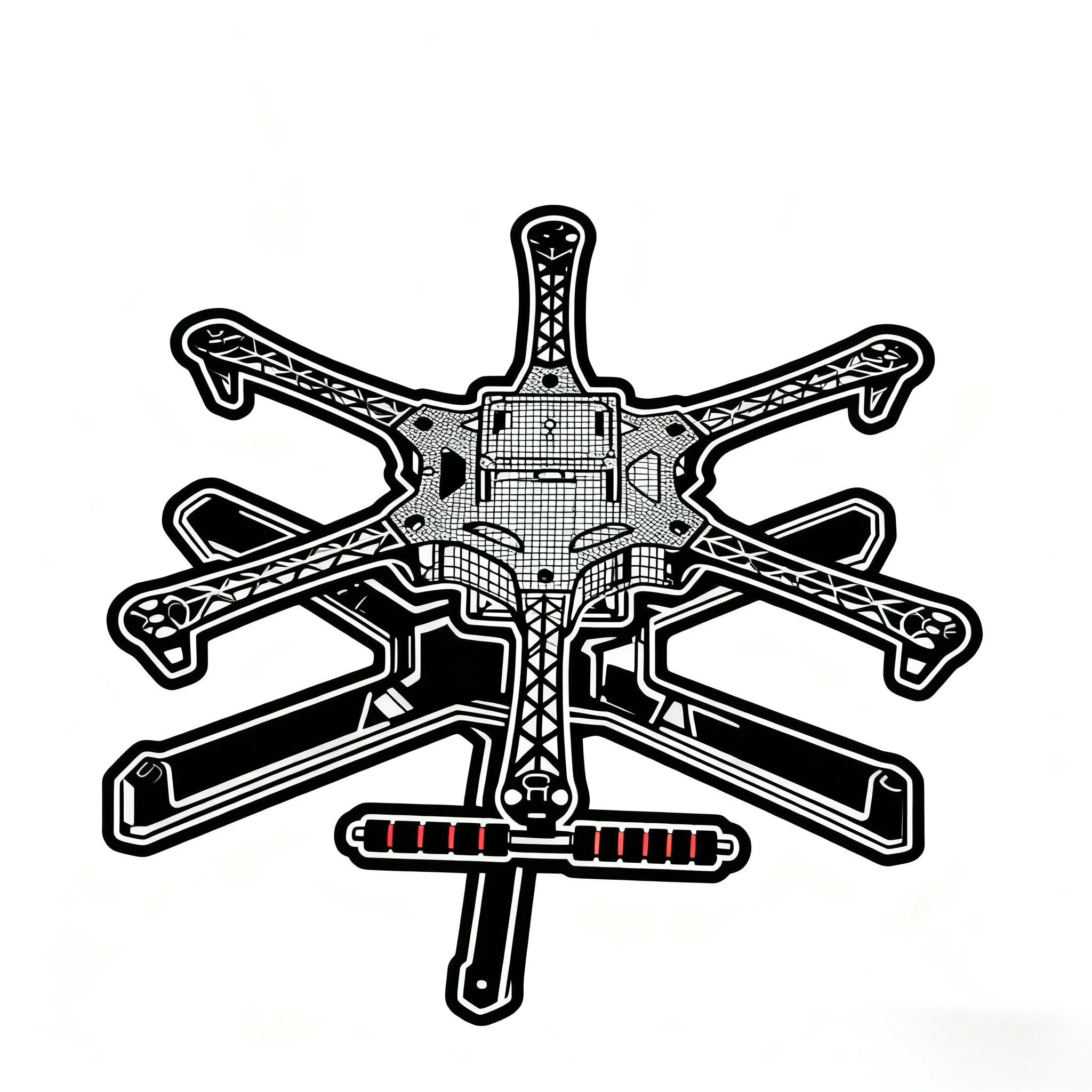 Kit de cadre de Drone Hexacopter S550 RC, train d'atterrissage FPV F550, Kit de mise à niveau de roue de flamme, cadre quadrirotor FPV Quad APM Pixhawk Ardupilot