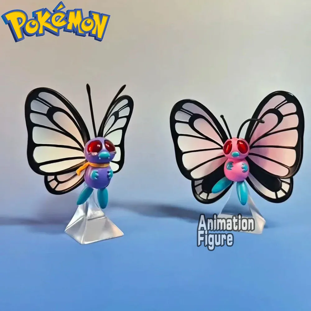 Figura de Pokémon de Anime de 6,5 cm/2,56 pulgadas, figuras de acción sin mariposas, modelo de colección de Pvc, juguetes para niños, regalos