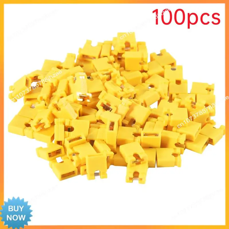 A10R 100Pcs 2.54MM Jumper Cap Open Type Shorting Cap Shorting Block Shorting Cap Socket Pin Header Connection Block