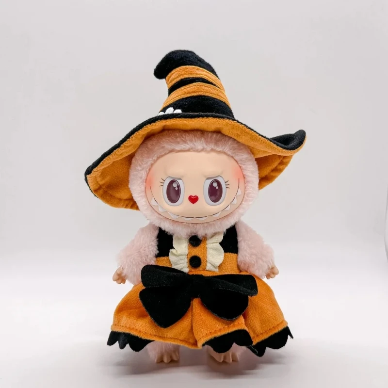 New Arrival Sweetheart Mokoko Series Happy Halloween Party Magic Of Pumpkin Labubu Vinyl Pendent Replica Doll Toys Festival Gift