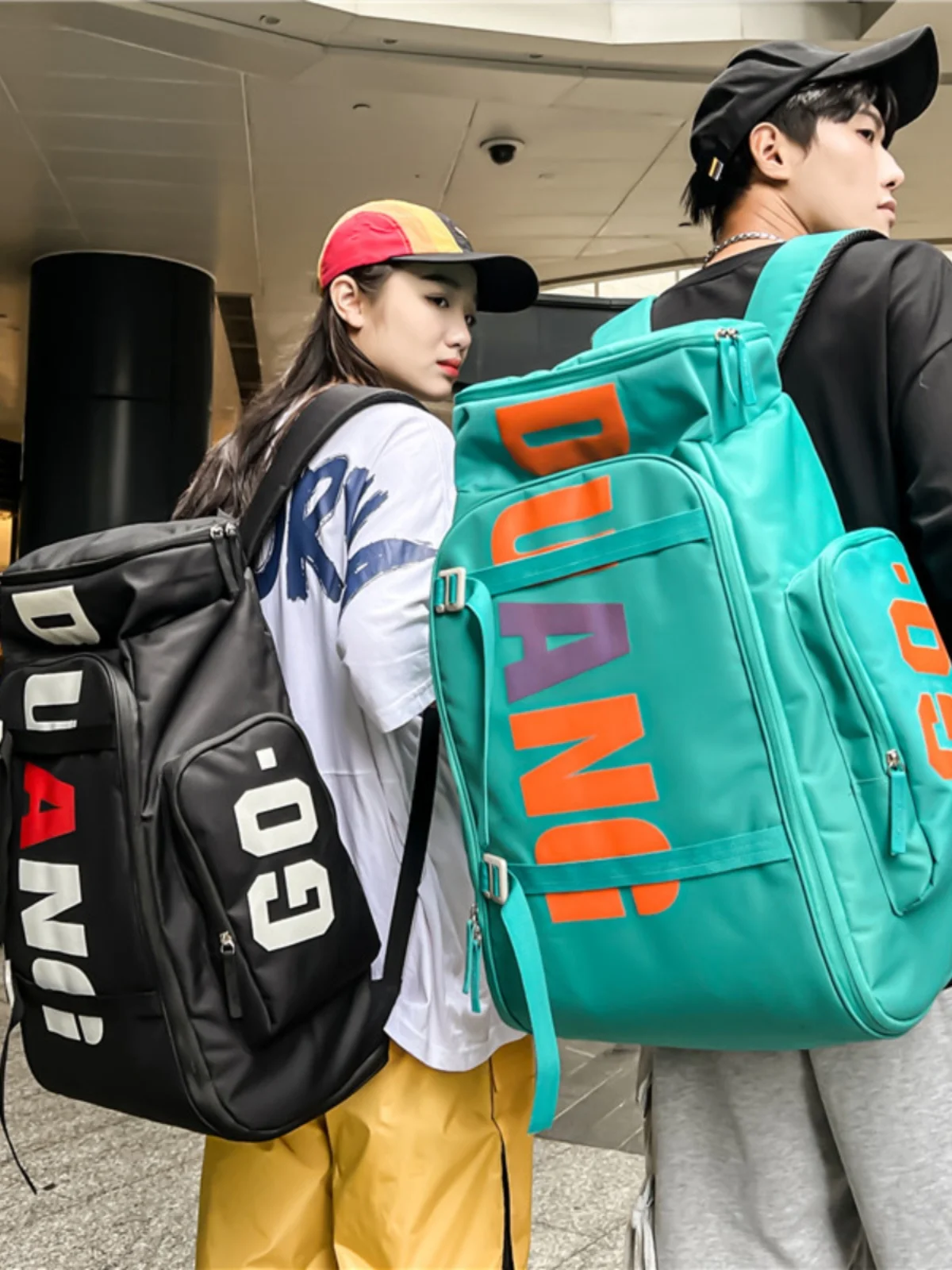 

Large Capaci Sports Travel Bapa Women's Street Sle Mountain Climbing Skiing Skateboard Bag Dual oulder Bag Bookbag