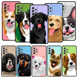 Cartoon Dog Husky Shiba Inu Phone Case For Samsung Galaxy A51 A71 A41 A31 A21S A11 A01 A03S A13 A23 A33 A53 A73 5G A12 A32 Cover