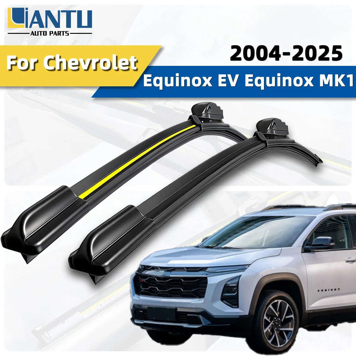 

2 шт. передних щеток стеклоочистителя для Chevrolet Equinox EV Equinox MK1 2004-2025: прочные, высококачественные, бесшумные запчасти