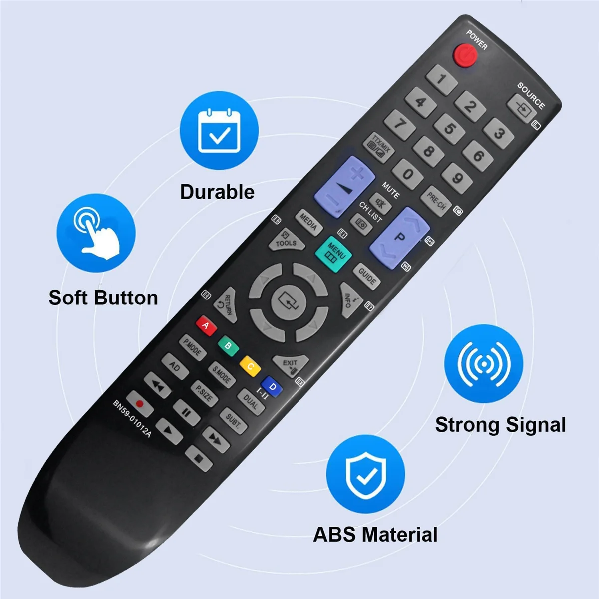 Replace BN59-01012A Remote Control for Samsung LE22D450 PS42C430 LE32C455 PS42C450B1W LCD LED Plasma TV