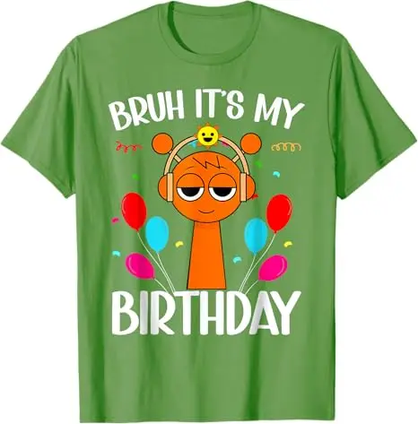 Sprunki Kindergeburtstags-T-Shirt |   Modisches T-Shirt „It's My Birthday Saying“, kurzärmelig, grafisches Outfit, Sons Nephew B-Day-Geschenke