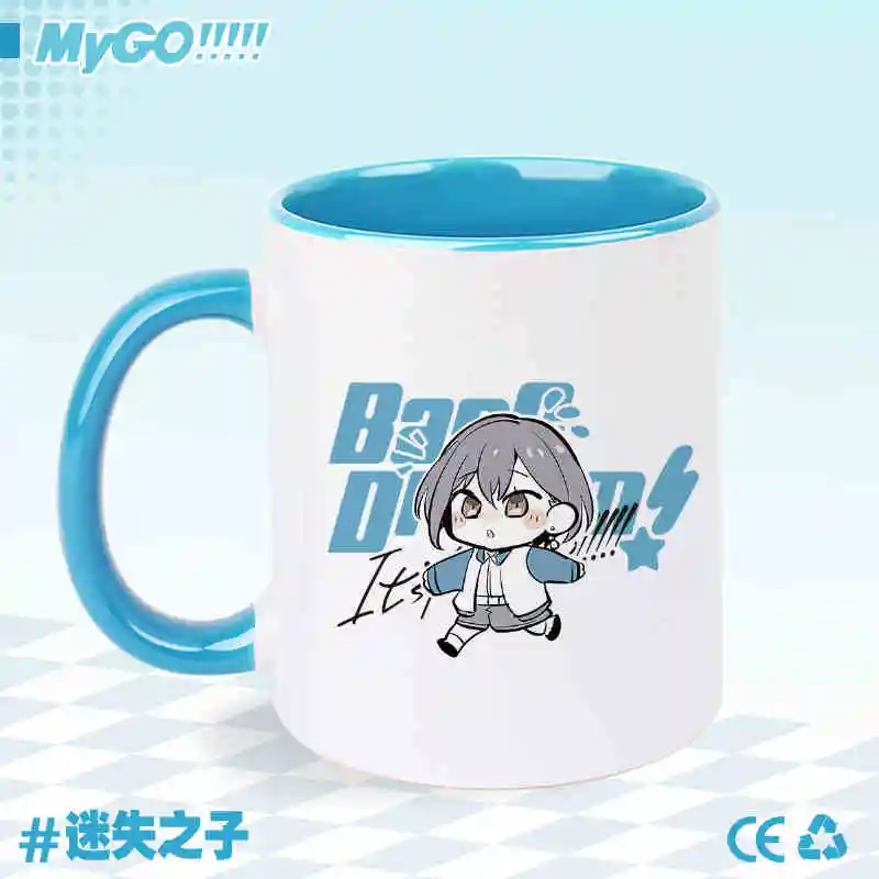 Anime bang sonho é mygo canecas shiina taki kaname rana soyorin cosplay cerâmica café copo de água das mulheres dos homens dos desenhos animados copo beber