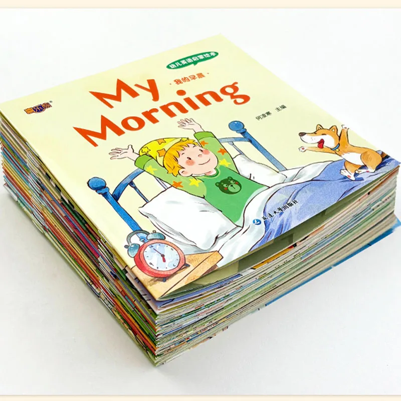 20 Books Kids English Picture Books, Audio Reading Early Education Picture Book, Zero Basis English Learning Books for Toddlers