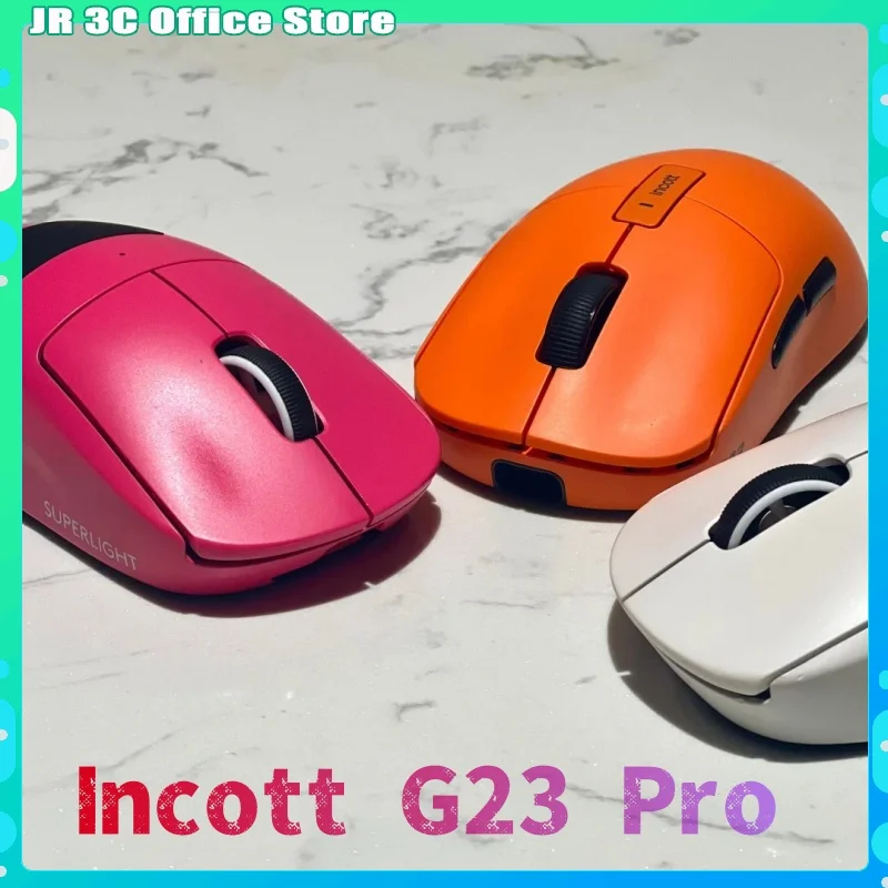 

Incott G23 Pro Wireless Mouse 8k Hot Swap Dual Mode Fast Charge Paw3950 Sensor Gaming Mouse Ergonomics Pc Gamer Accessories Gift