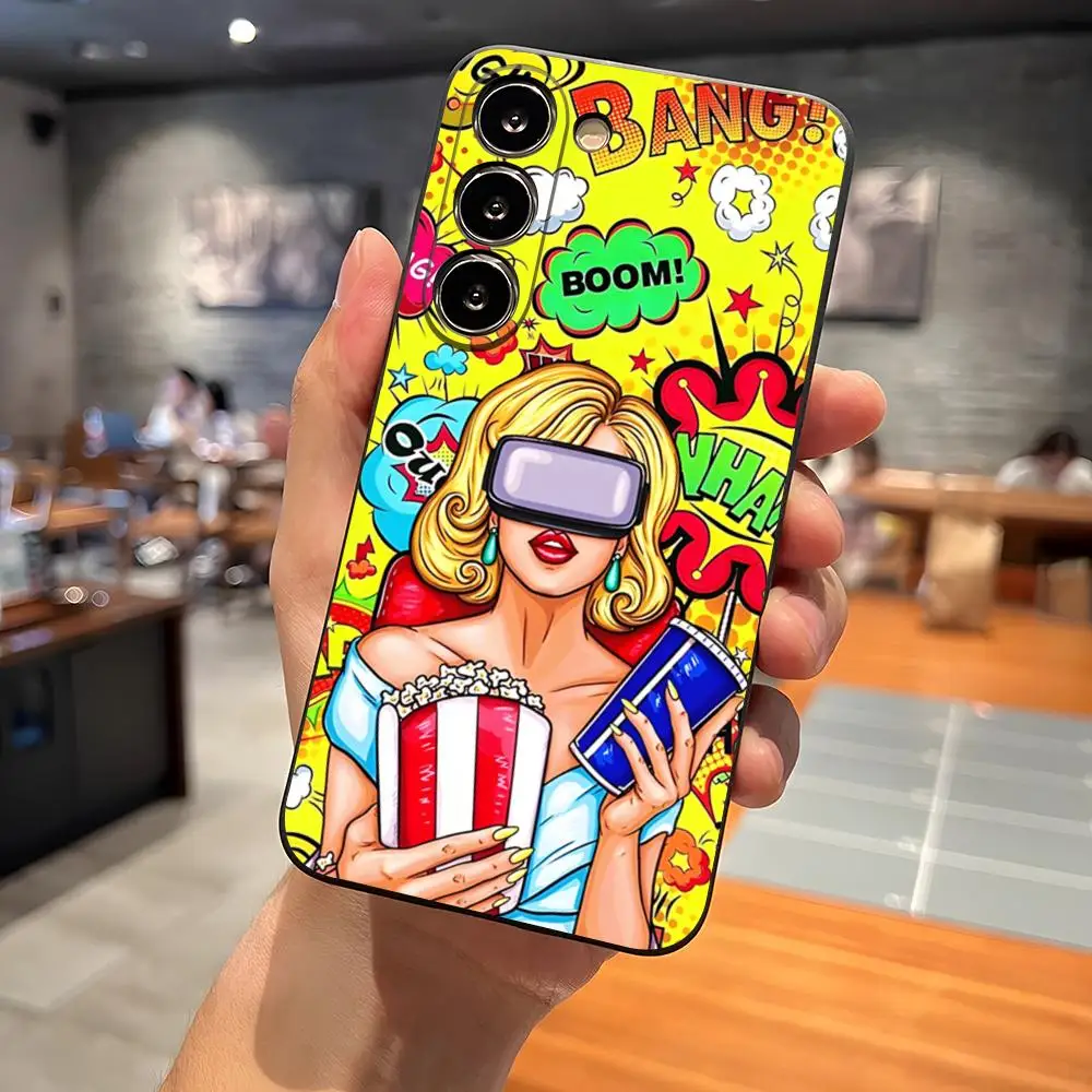 Blackened Boom Bang Phone Case for S23 Samsung S24 Ultra S22 S20 Fe S21 Plus Galaxy A54 A34 A24 A53 M54 Note 20 Back Cover #3