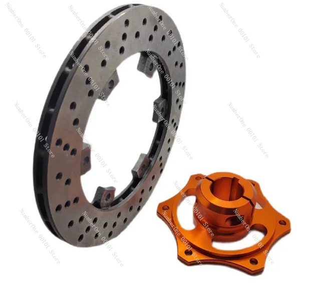 Entertainment competitive kart brake ventilation disc base 30 40 50mm aluminum alloy