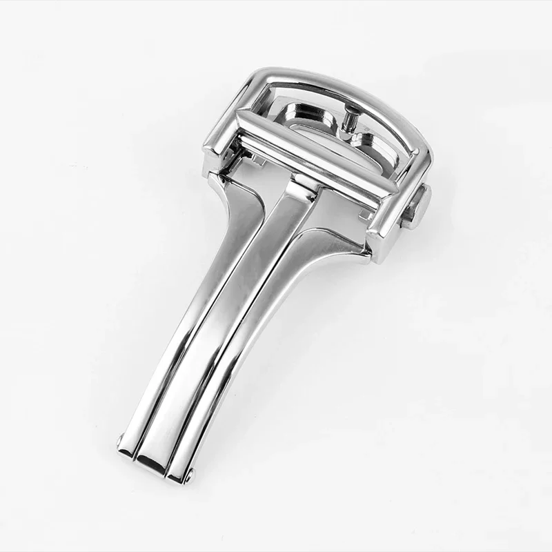 

10 pcs 14mm 16m 18m Stainless Steel Folding Buckle For Cartier Blue Ballons Pasha Santos New Double Press Folding Watch Buckle