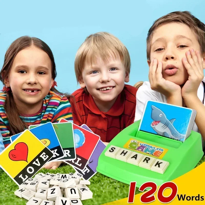 Kinder Lernen Englisch Alphabet Karte Maschine Lehrmittel Desktop Spielzeug Puzzle Bild Rechtschreibung Wort Spiel Geschenk