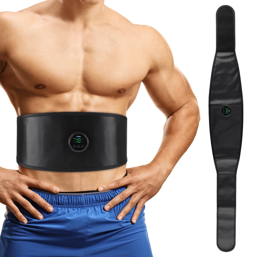 

Muscle Stimulation Belt Portable Muscle Toner EMS Abdominal Exerciser Toning Belt Electric ABS Stimulator Trainer for Women Men