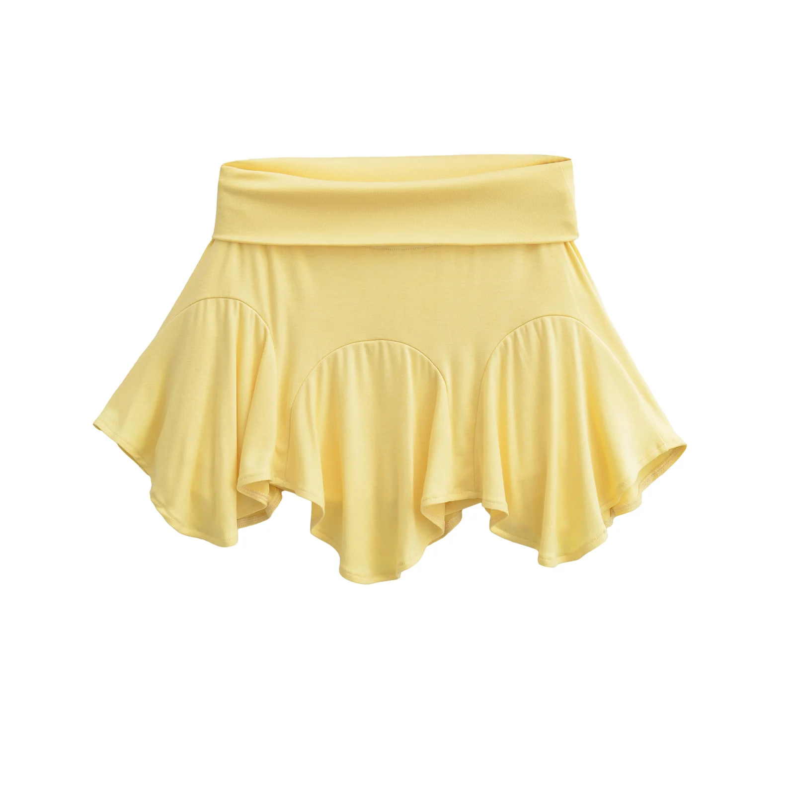 Sexy Half-length Skirt Breathable Mid-waist A-line Casual Summer Skirt Pure Desire Net Red Outerwear Anti-exposure Asymmetric