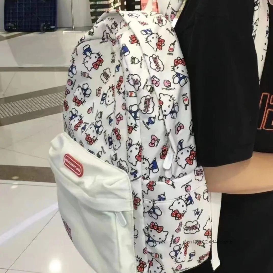 Sanrio hello kitty pochacco mochila dos desenhos animados estudante júnior grande capacidade ombros saco estilo japonês harajuku mochila casual