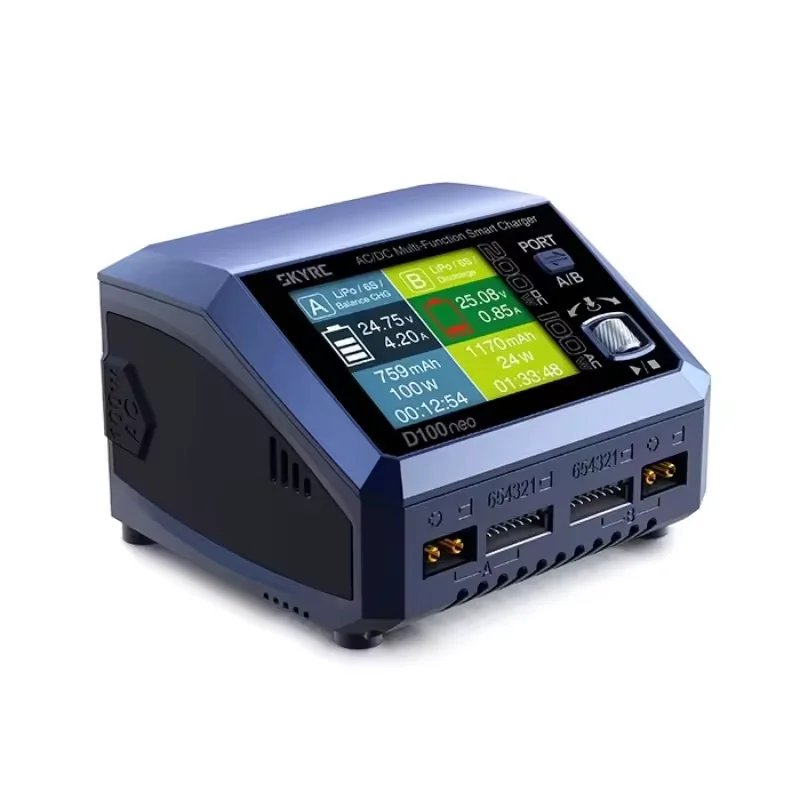 

Умное зарядное устройство SKYRC D100neo AC100W DC200W для 1-6S LiPo/LiFe/LiIon/LiHV аккумулятора RC модель автомобиля аксессуары
