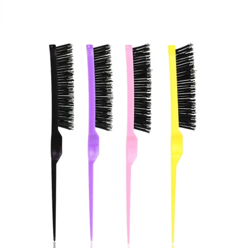 1Pc Hair Brushes Comb Slim Line Women Convenient Salon Boar Bristle Profession Styling Tools DIY High Quality Hairdressing Combs